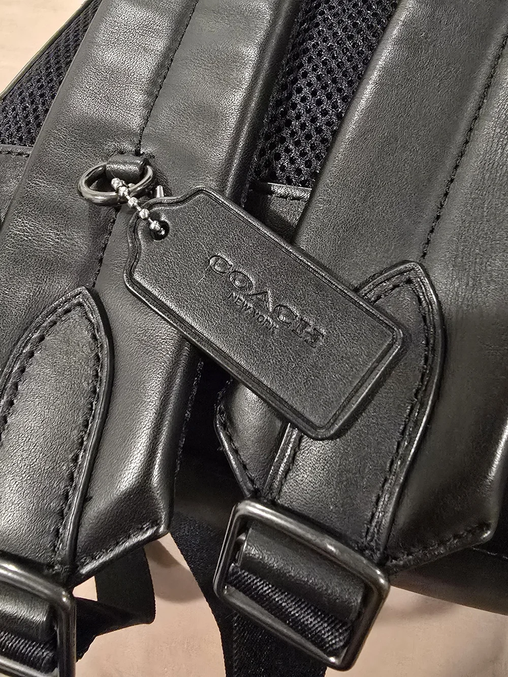 Coach black leather